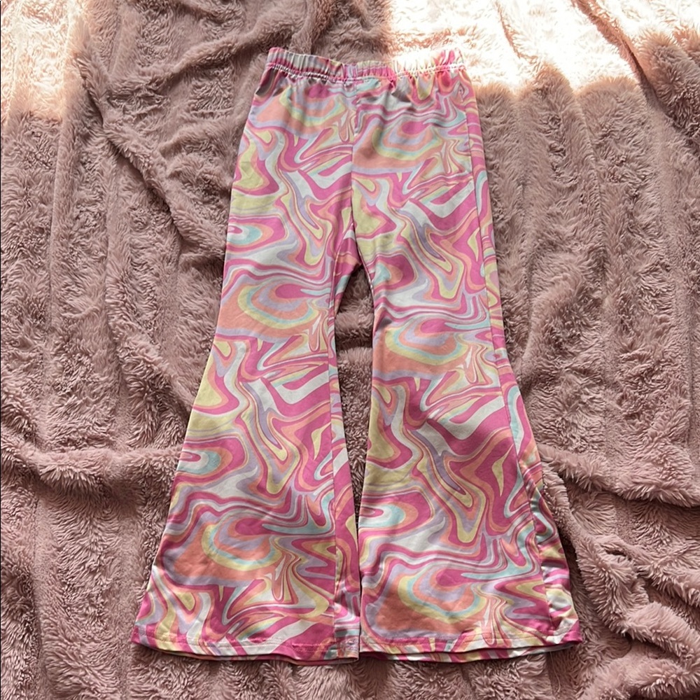 SHEIN Kids Pink Swirl Formal Bottoms